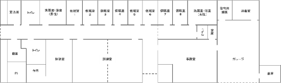 Bản đồ mặt bằng của trạm làm việc khẩn cấp thành phố Yokohama