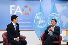 Đã đến thăm các cơ quan của Liên hợp quốc FAO, IFAD và WFP tại Rome, Ý