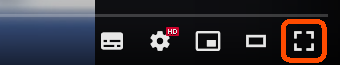 Đây là nút "toàn màn hình" của YouTube.